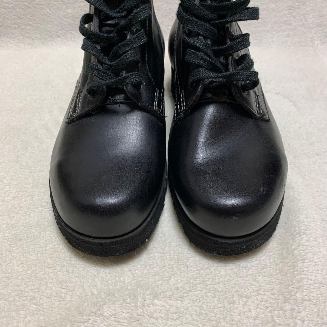 【チェコスロバキア軍】コンバットブーツ　ミリタリー　レースアップ　サイドベルト