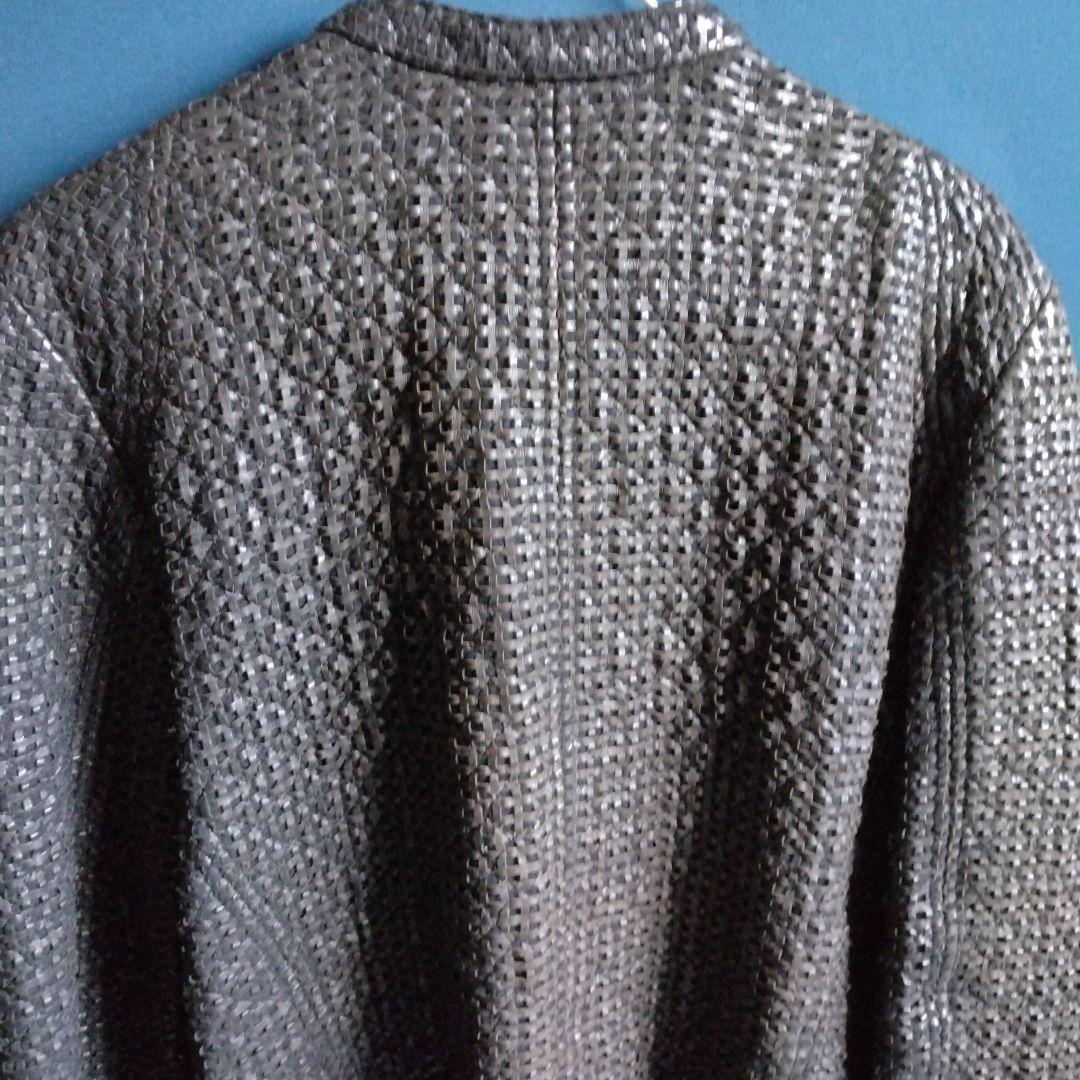 ARMANI　レザー シングルライダースジャケット