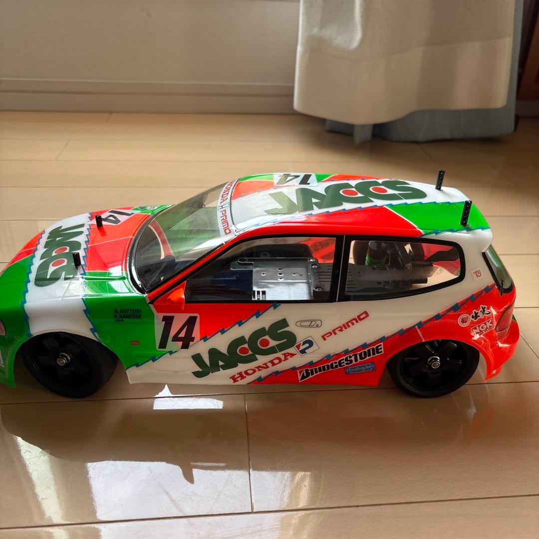 タミヤ　ジャックス　シビック　ＦＦ01 ビンテージ　ラジコン　裏塗装　レトロ