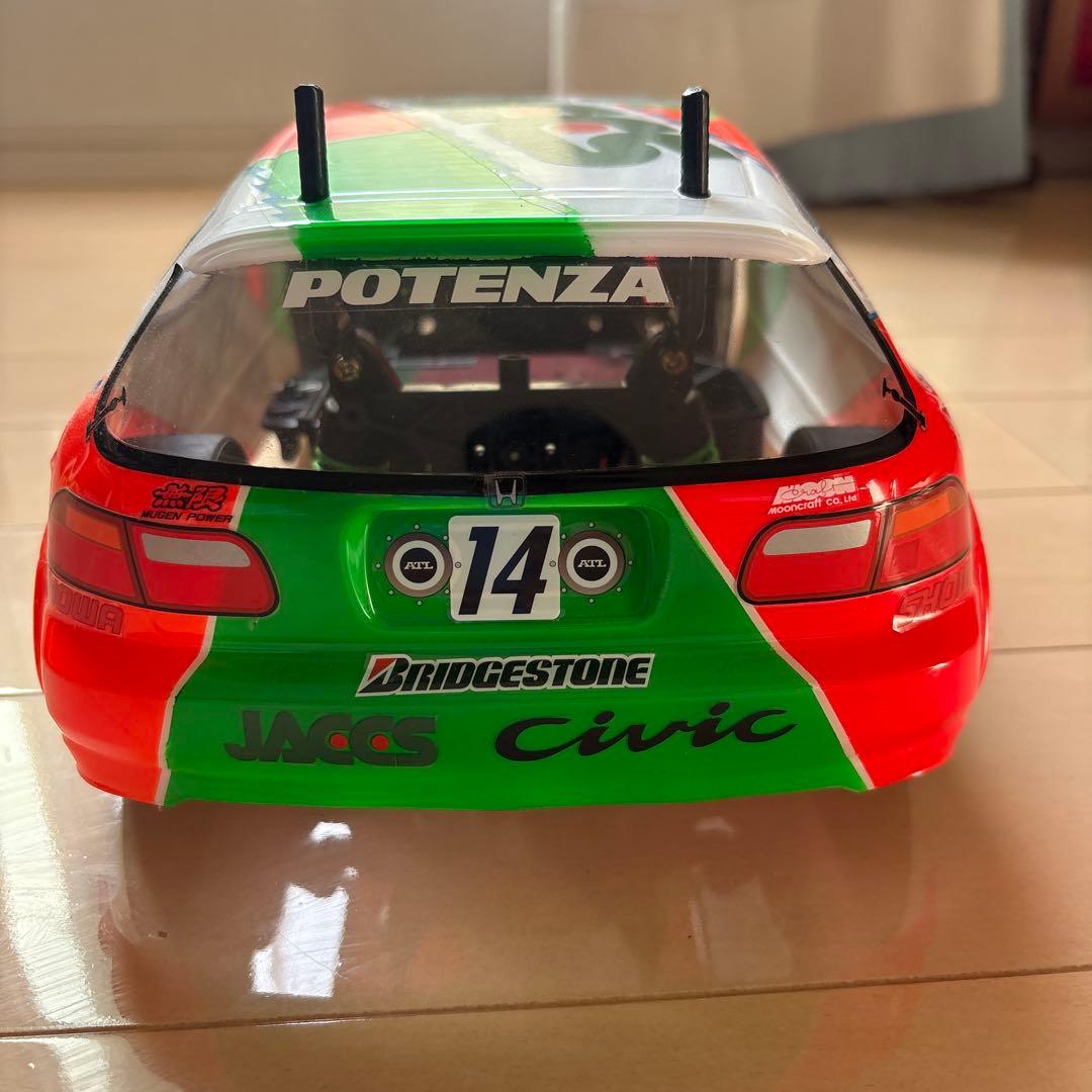 タミヤ　ジャックス　シビック　ＦＦ01 ビンテージ　ラジコン　裏塗装　レトロ