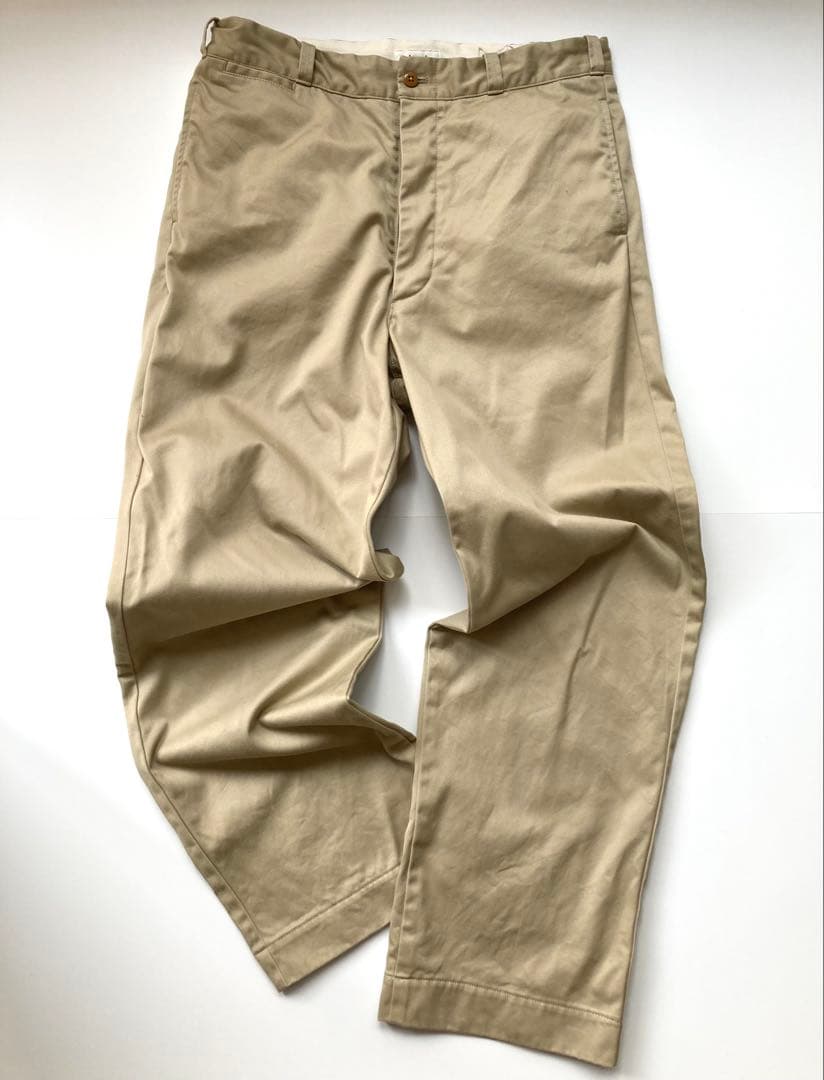 【chimala（チマラ）】チノトラウザーズ３２　ベージュ　チノパンメンズライク