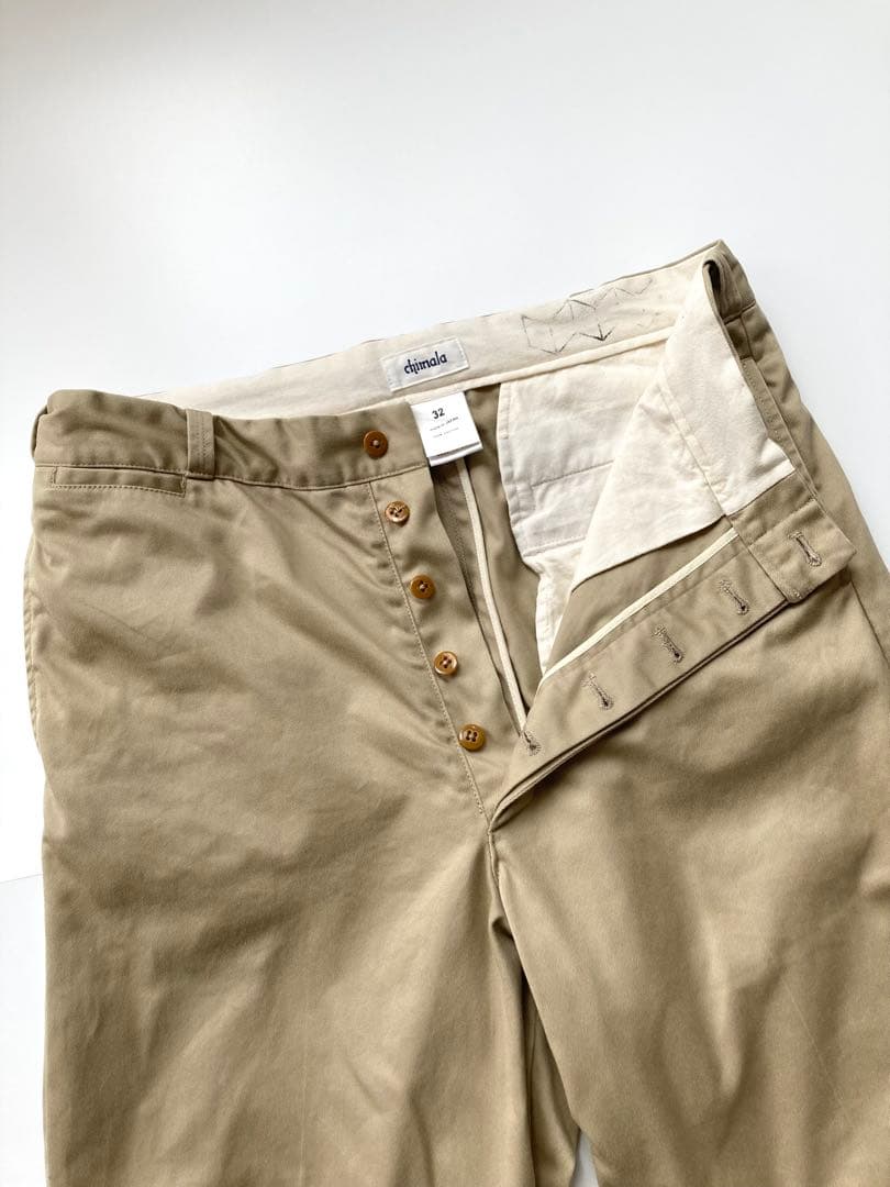【chimala（チマラ）】チノトラウザーズ３２　ベージュ　チノパンメンズライク