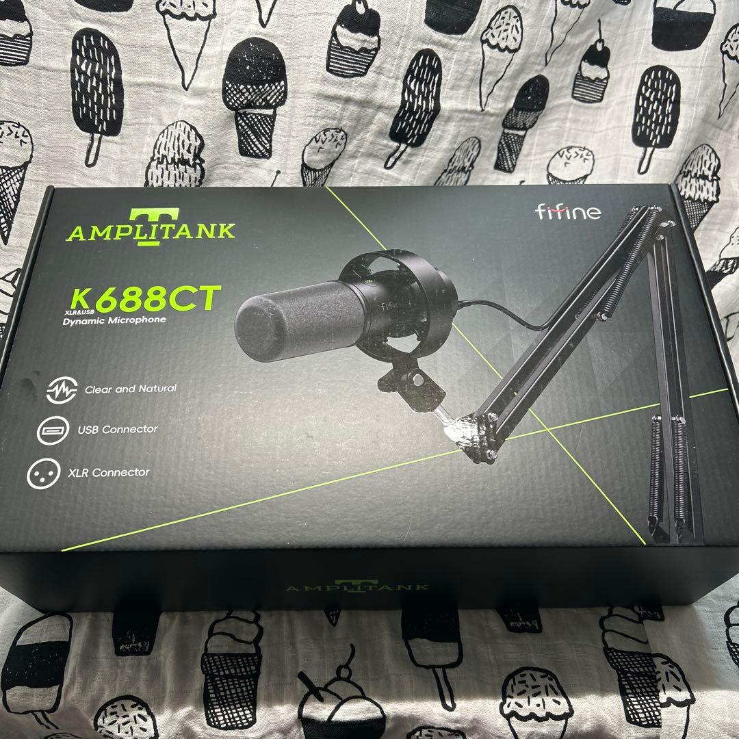 【開封済・未使用】FIFINE K688CT ダイナミックマイク 単一指向性