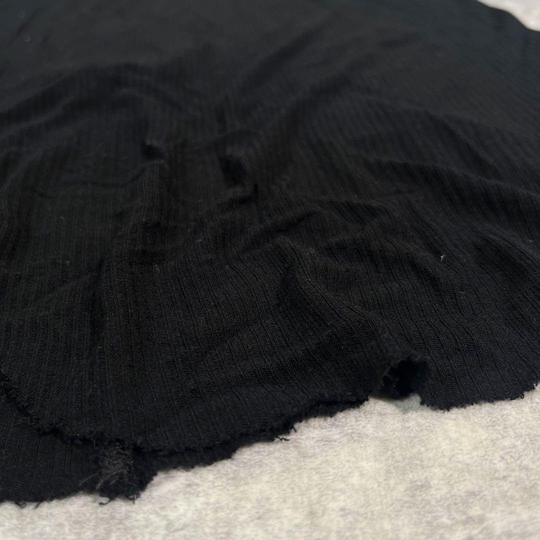 22ss Rick Owens リブタンクトップ　黒【S】レーヨン　シルク