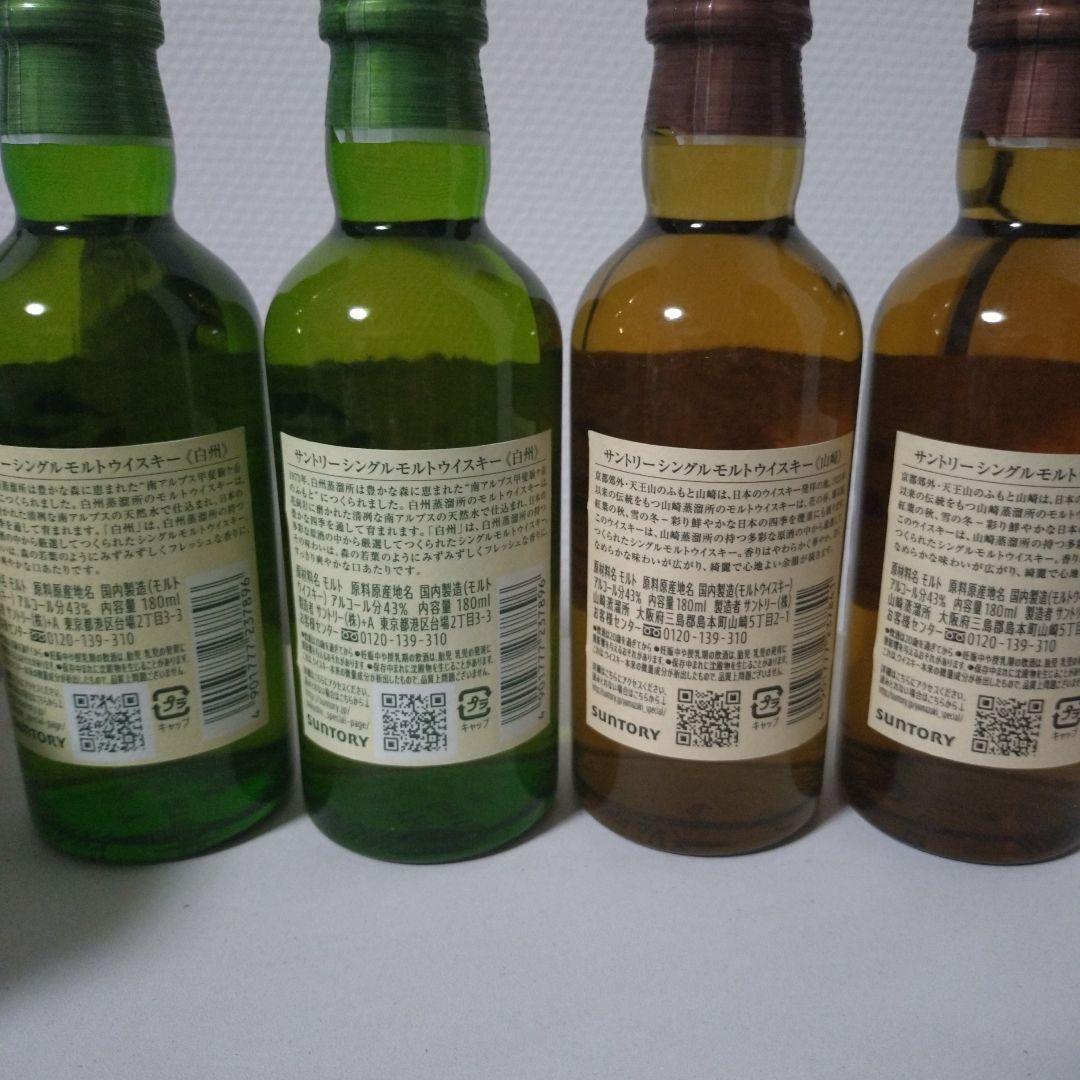 ミニボトル　サントリー 白州・山崎ウイスキーセット
