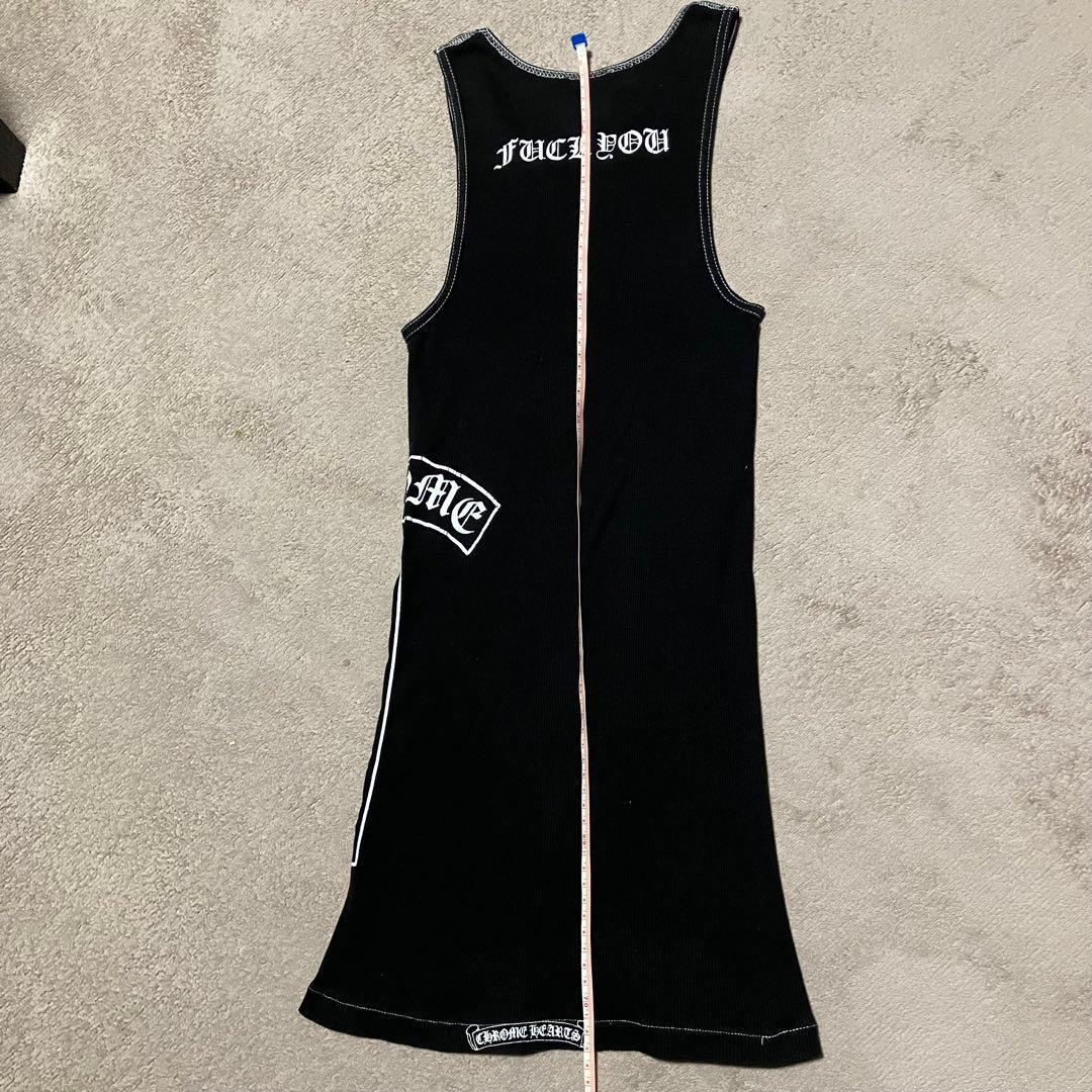 クロムハーツ タンクトップ メンズ サイドロゴ オールド ファックユー ブラック