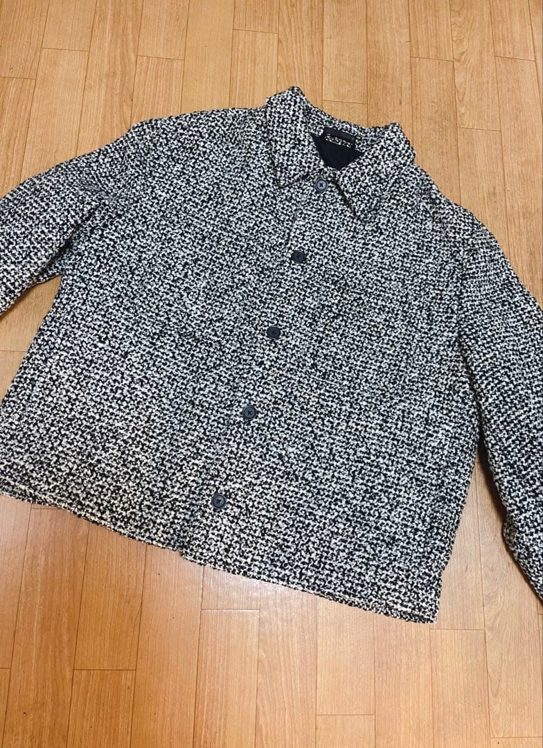 ZARA ザラ ポケット付きテクスチャードシャツジャケット 完売品　L