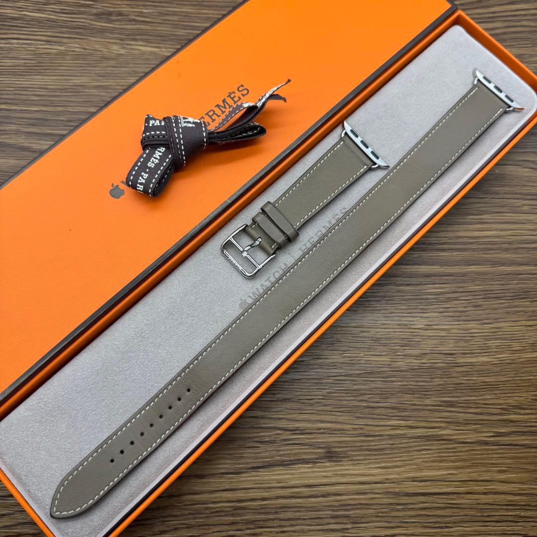 2423 Apple Watch エルメス　エトゥープ　ドゥブルトゥール　二重