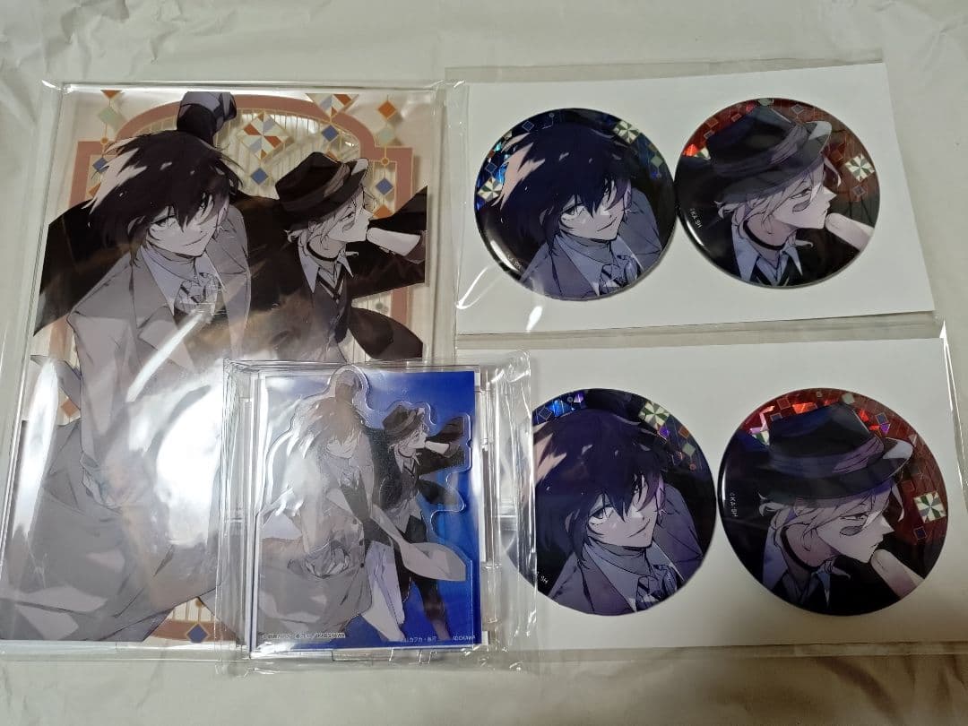 太宰　中也　コミケ C104 　文豪ストレイドッグス　アクリルパネル　缶バッジ