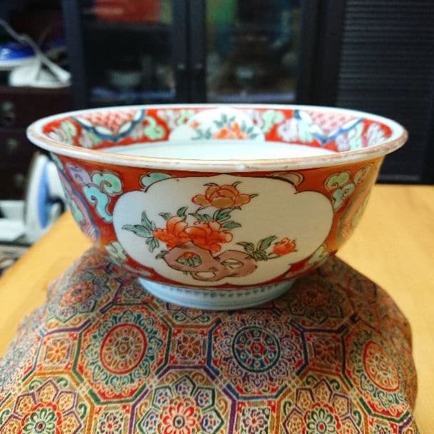 【着払い】骨董 古伊万里  太明年製 深鉢 掘り出し物かも♪