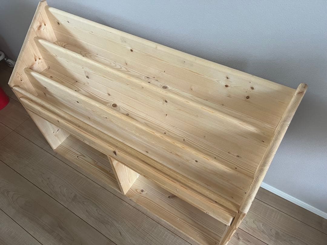 木製オープンシェルフ 3段　絵本棚　絵本ラック