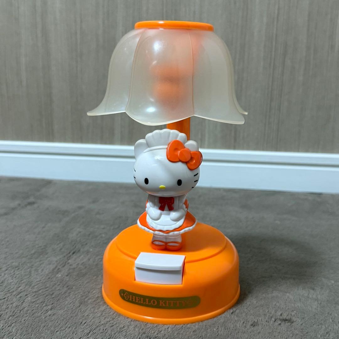 【希少】サンリオ レトロ キティ メイド おじぎアクションライト オレンジ