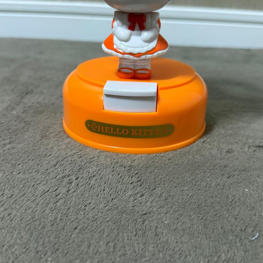 【希少】サンリオ レトロ キティ メイド おじぎアクションライト オレンジ