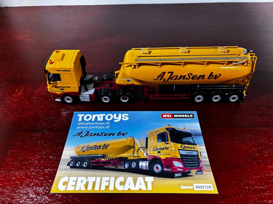 交渉済　WSIMODELS 「A Jansen bv」バルクトレーラー　DAF