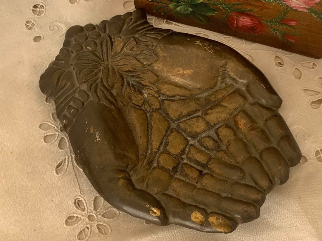 フランスアンティーク　ハンドトレイ　ブロカント