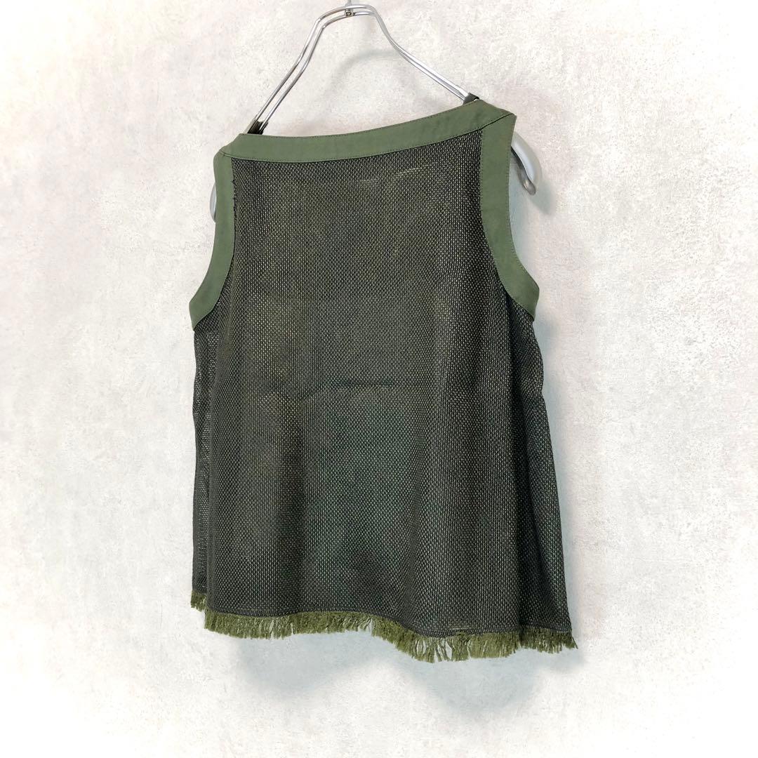 SACAI サカイ 2016SS Resort メッシュノースリーブトップス