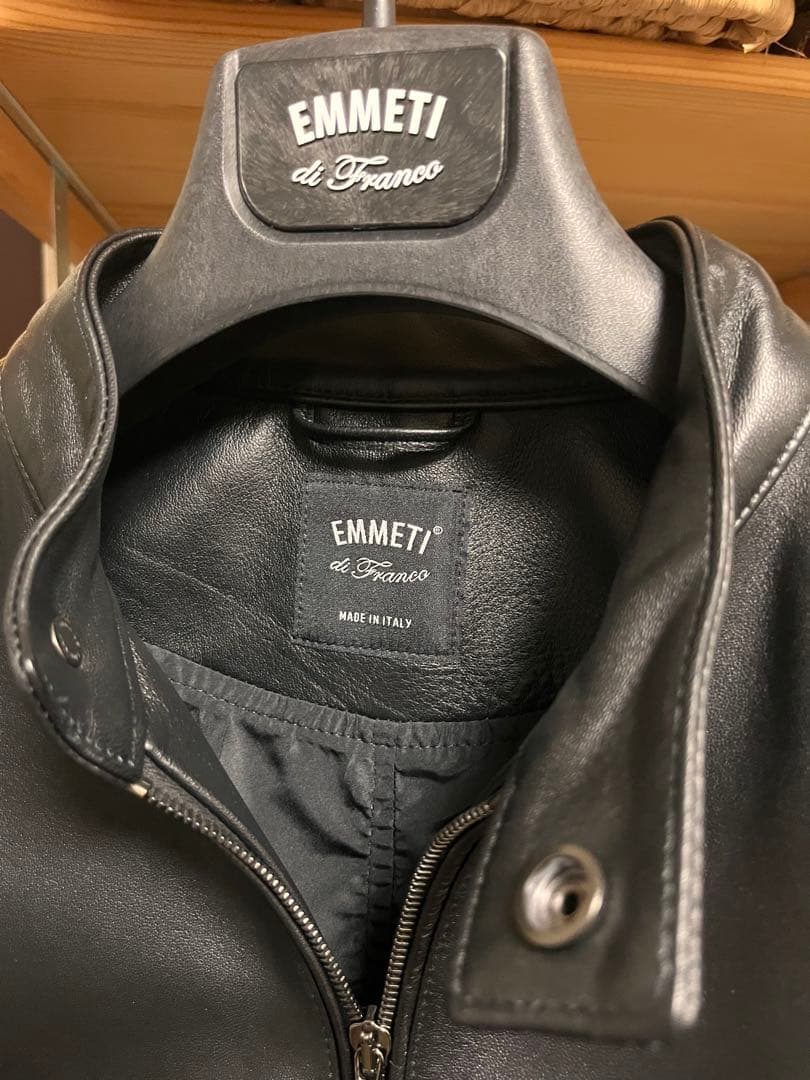 【BEAMS別注】EMMETI JURI シングルライダースジャケット