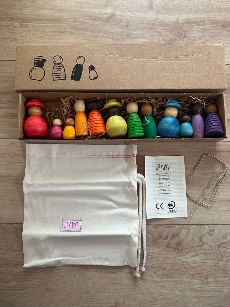 Grapat グラパット 知育玩具 木製人形セット　トゥギャザー