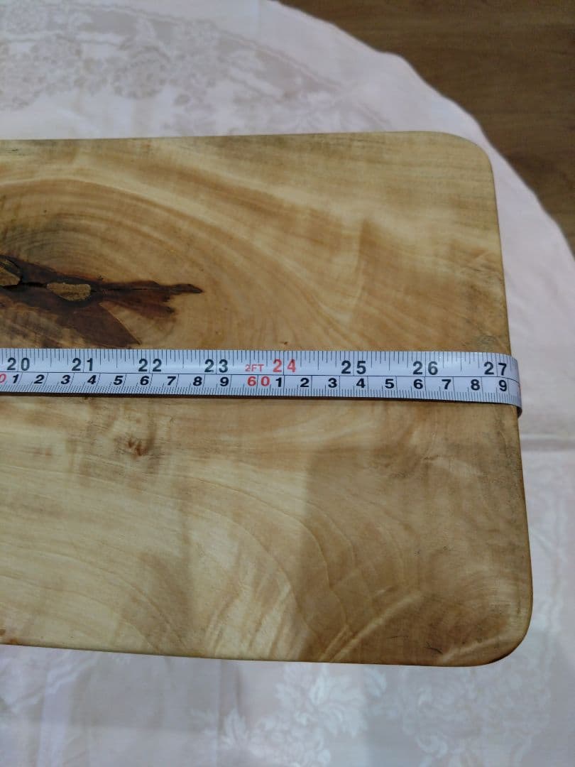 楠（くす）のベンチ86　いい楠の一枚板で杢目が大変綺麗　重さも3.6kgと軽量❕