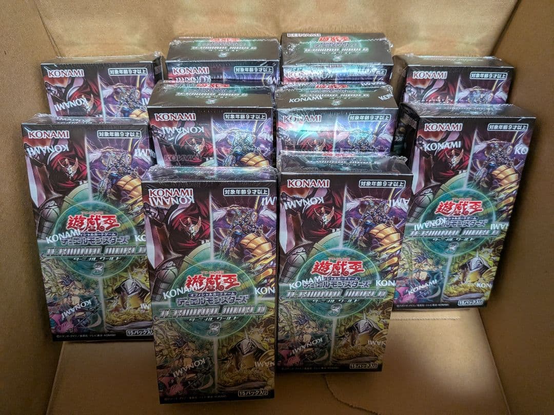 遊戯王OCG　ターミナルワールド3　新品未開封　シュリンク付き　10BOXセット