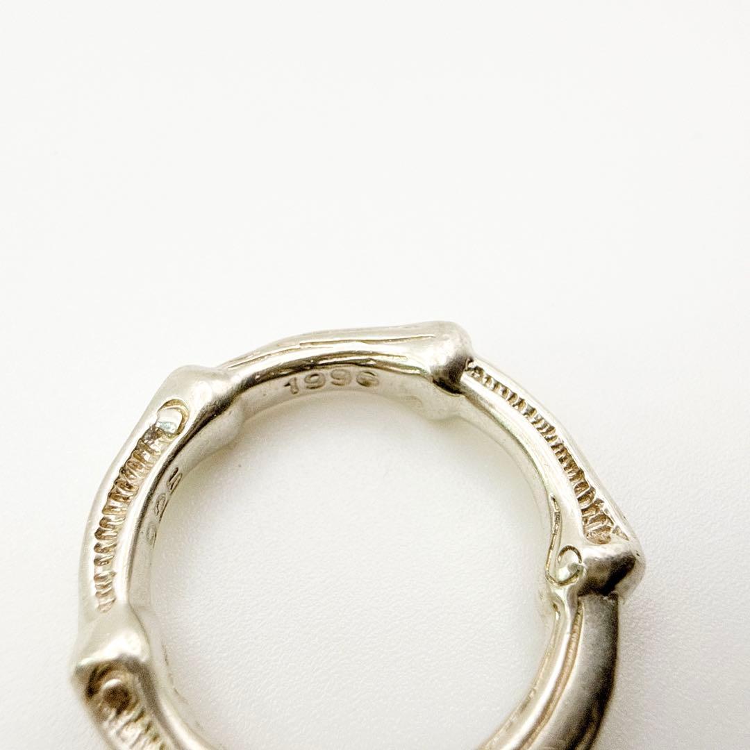 2982-2 保存袋付き美品✨Tiffany バンブー　リング　指輪　10号
