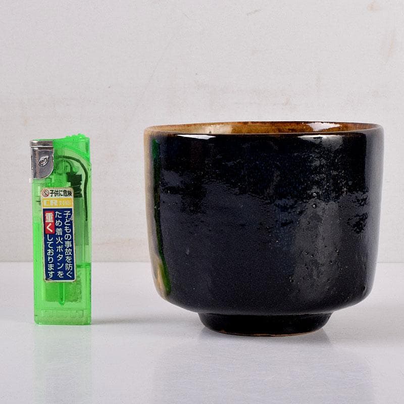 茶道具　高取焼　筒茶碗　時代箱　Z　8436