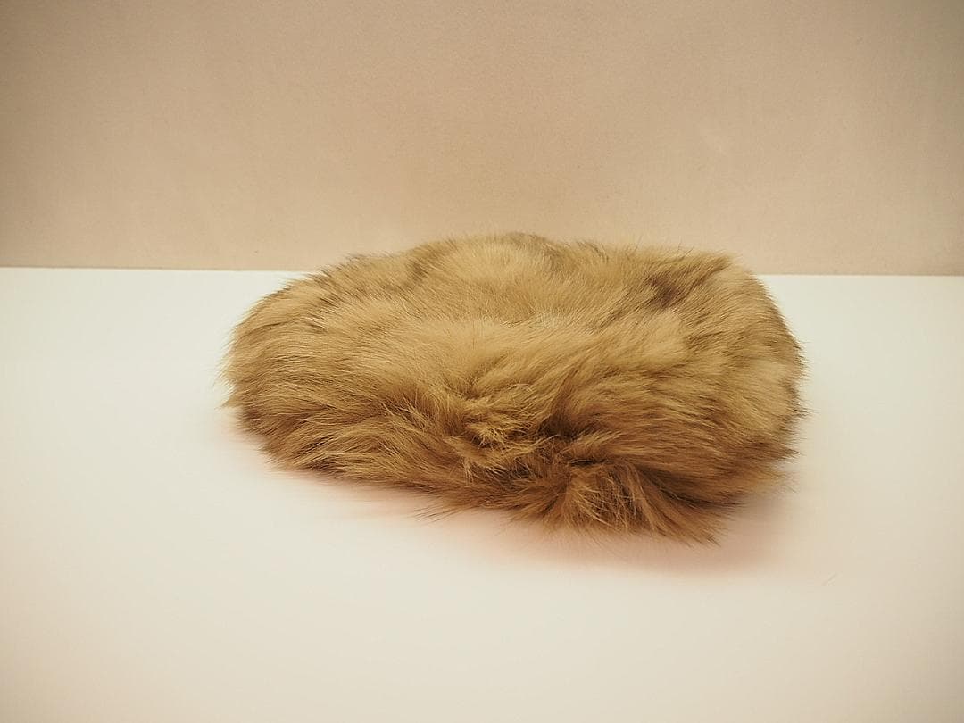 ヴィオラドーロ 定価3.7万 新品 フォックスファーリングバッグ ベージュ