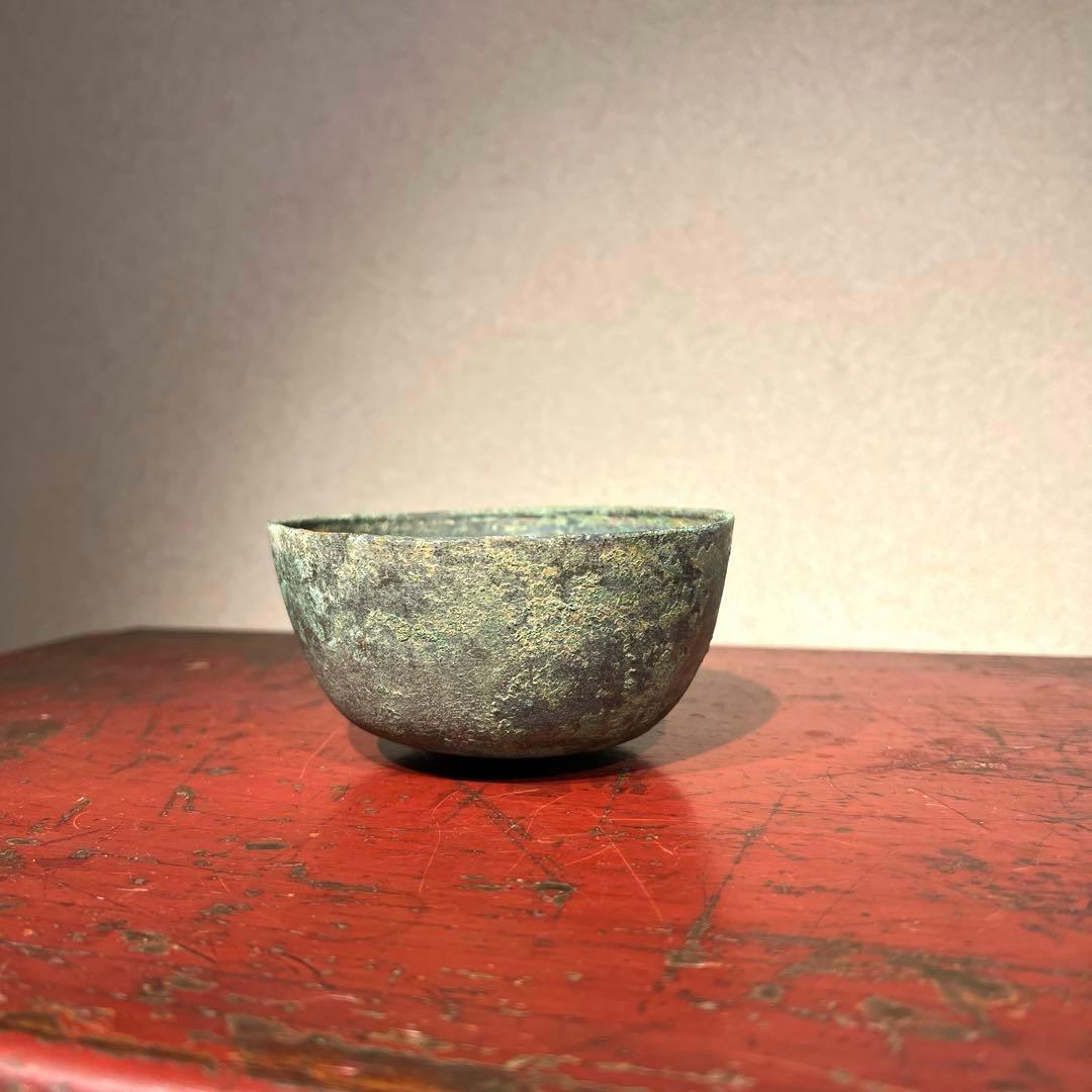 南蛮砂張鉢　13〜15世紀　青銅600年以上前　アンコール王朝　スコータイ朝