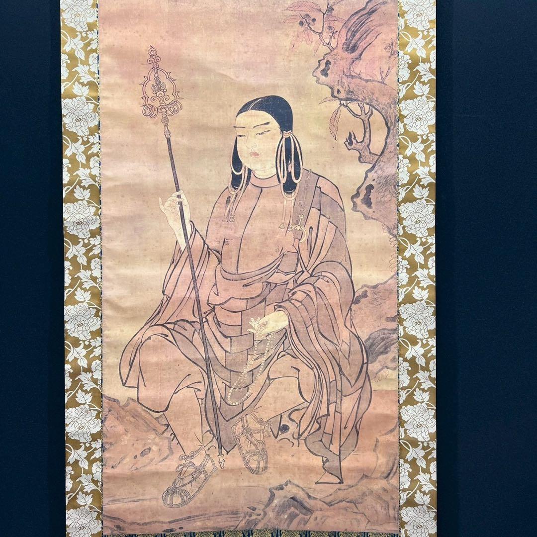 2 聖徳太子行脚像/掛軸/絹本/縁起物