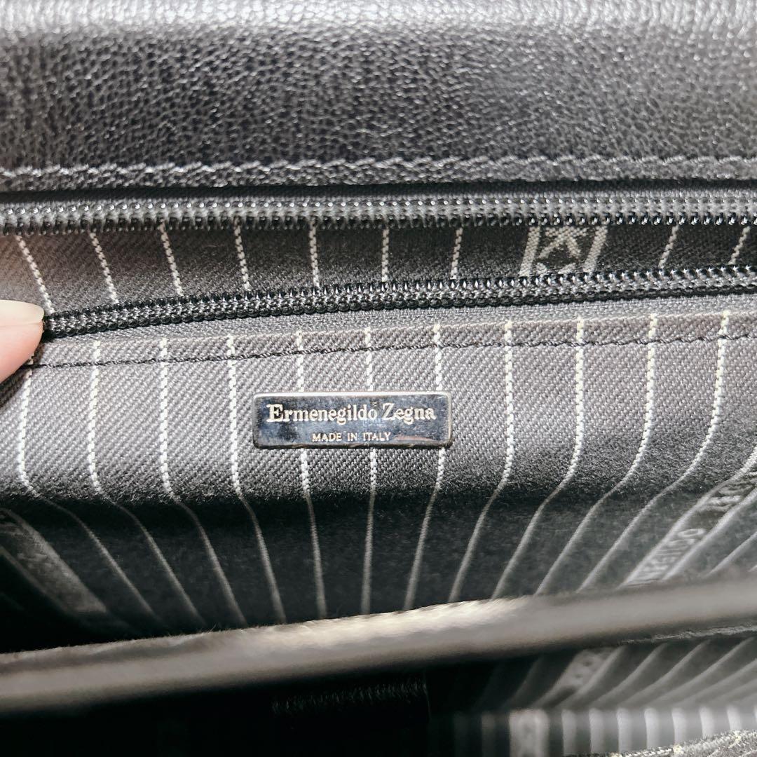 【美品】Ermenegildo Zegna レザー　ブリーフケース　ダレスバッグ