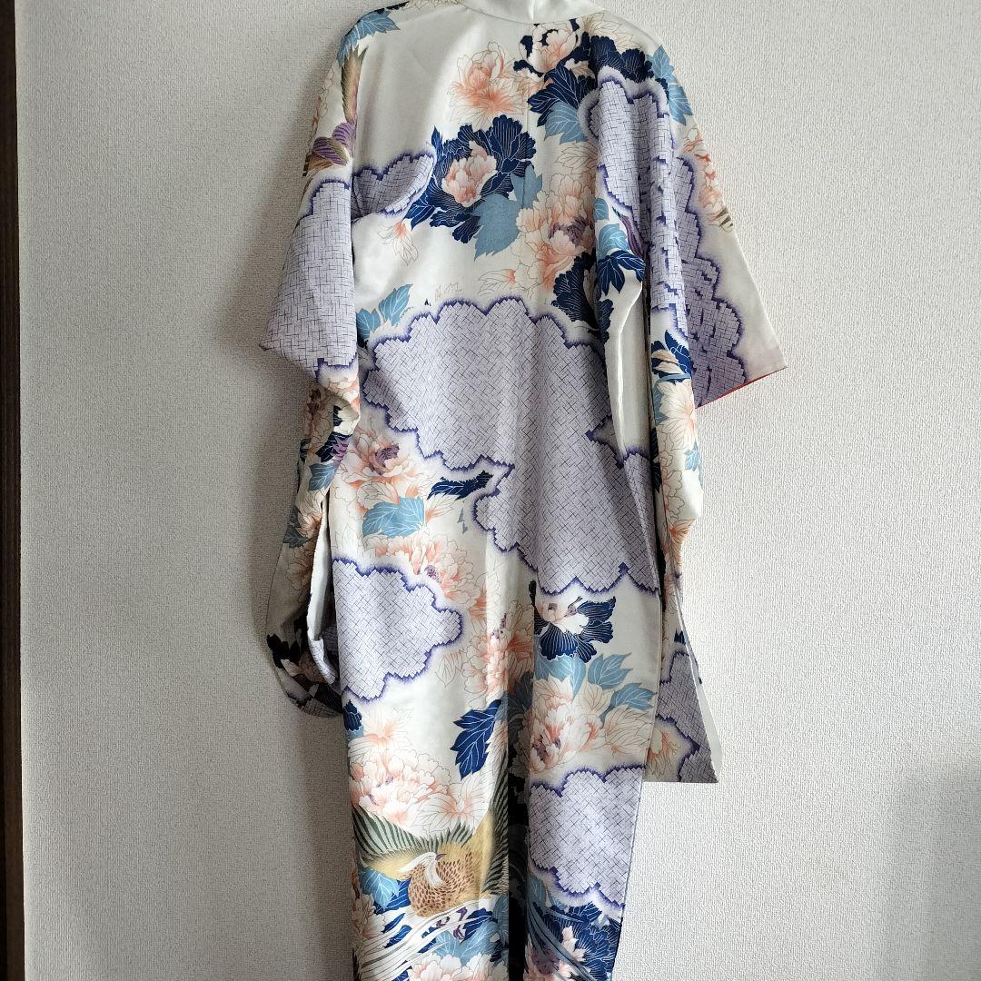 昭和レトロ 振袖　アンティーク　花と鳥