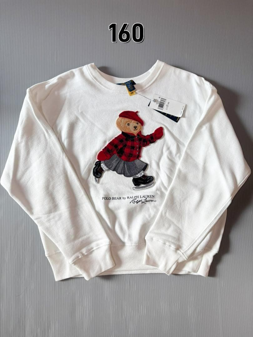 日本未入荷2025最新作新品ラルフローレンポロベアトレーナーガールズXL160