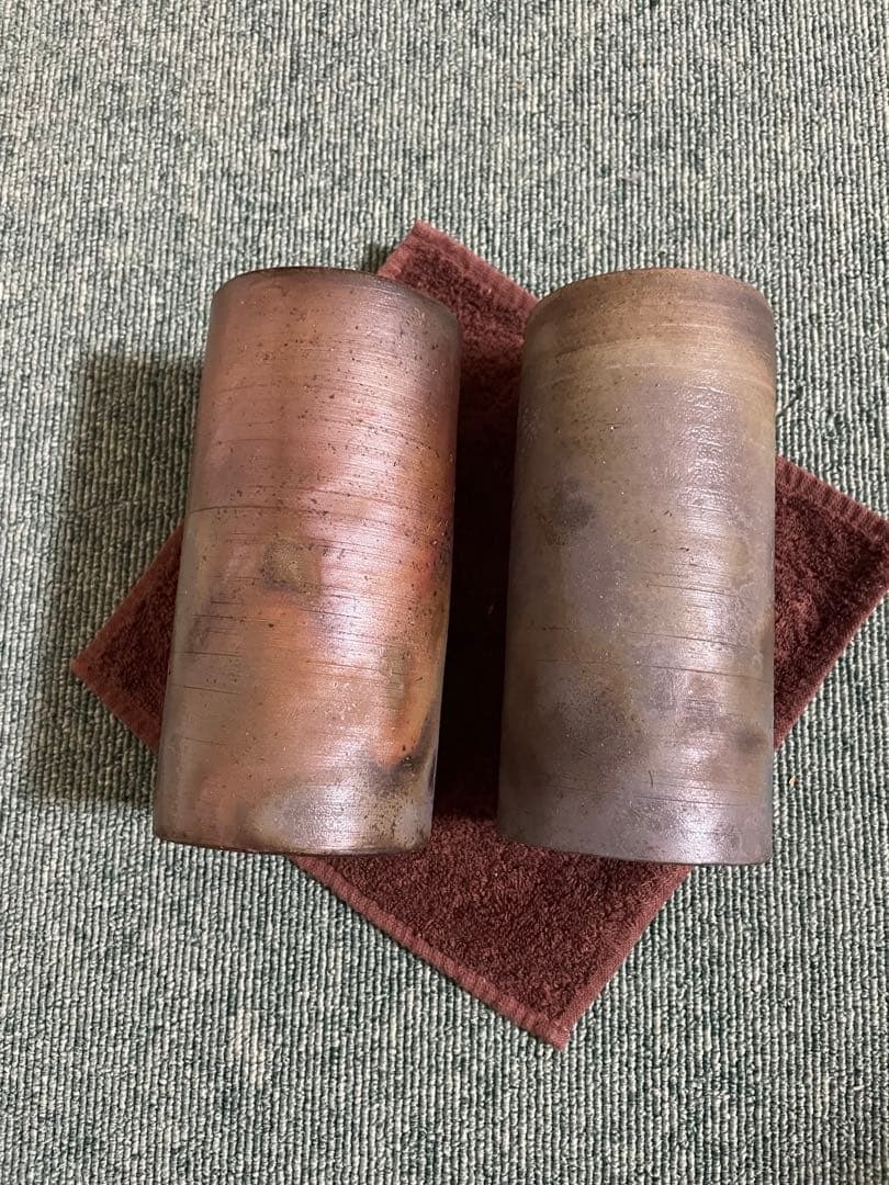 備前焼　ビアジョッキ、ゴブレット(@1)