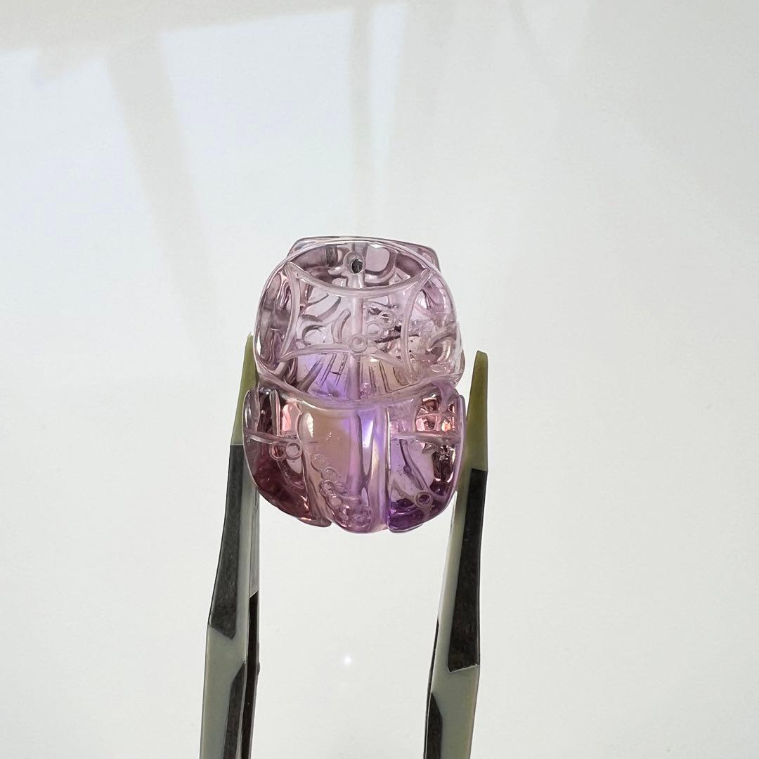 透明感あり　アメトリン　貔貅　ひきゅう　ルース　3