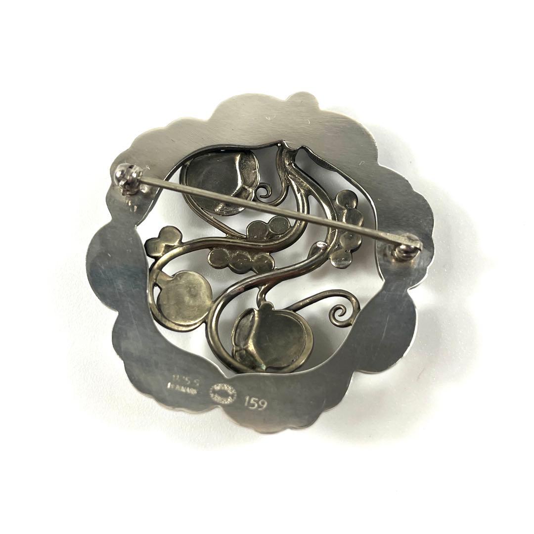 【美品】  ムーンライト ブロッサム ブローチ シルバー