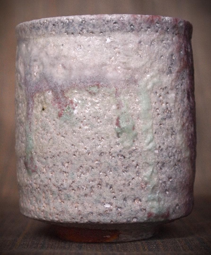 人気作家★高橋燎★信楽【窯変】焼き締め湯のみ★トレインキルン薪窯