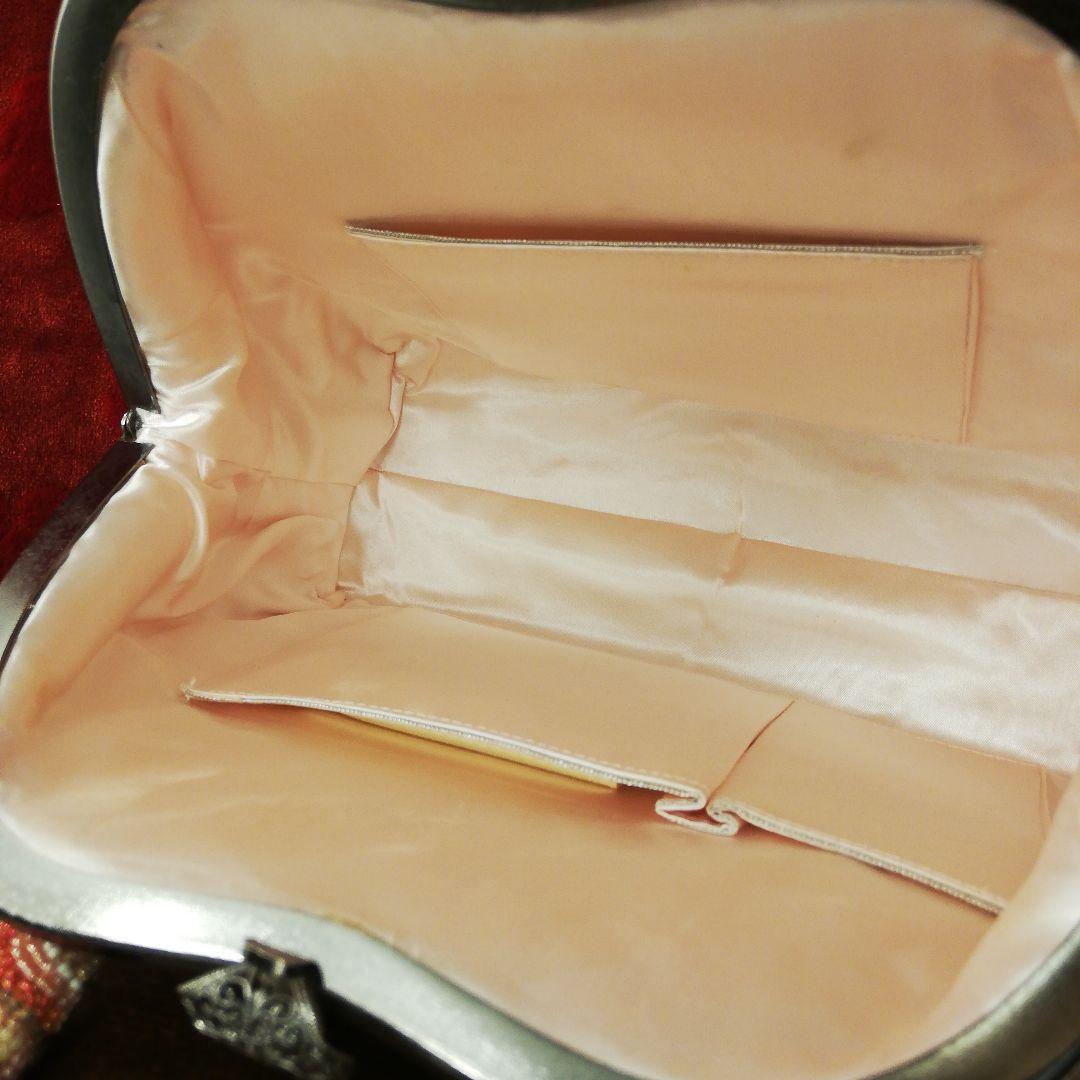 はしもと 花柄 豪華総ビーズ刺繍 ハンドバッグ