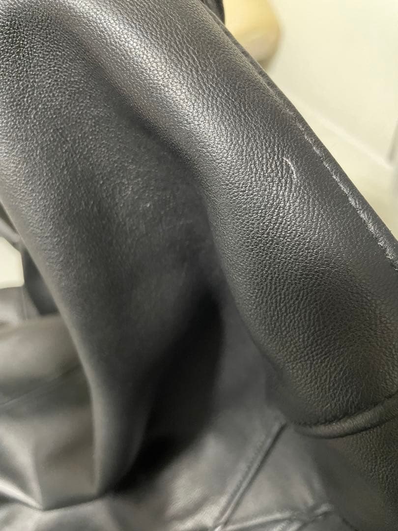 【BEAUTY & YOUTH】ラムレザー シングル ライダース ジャケット