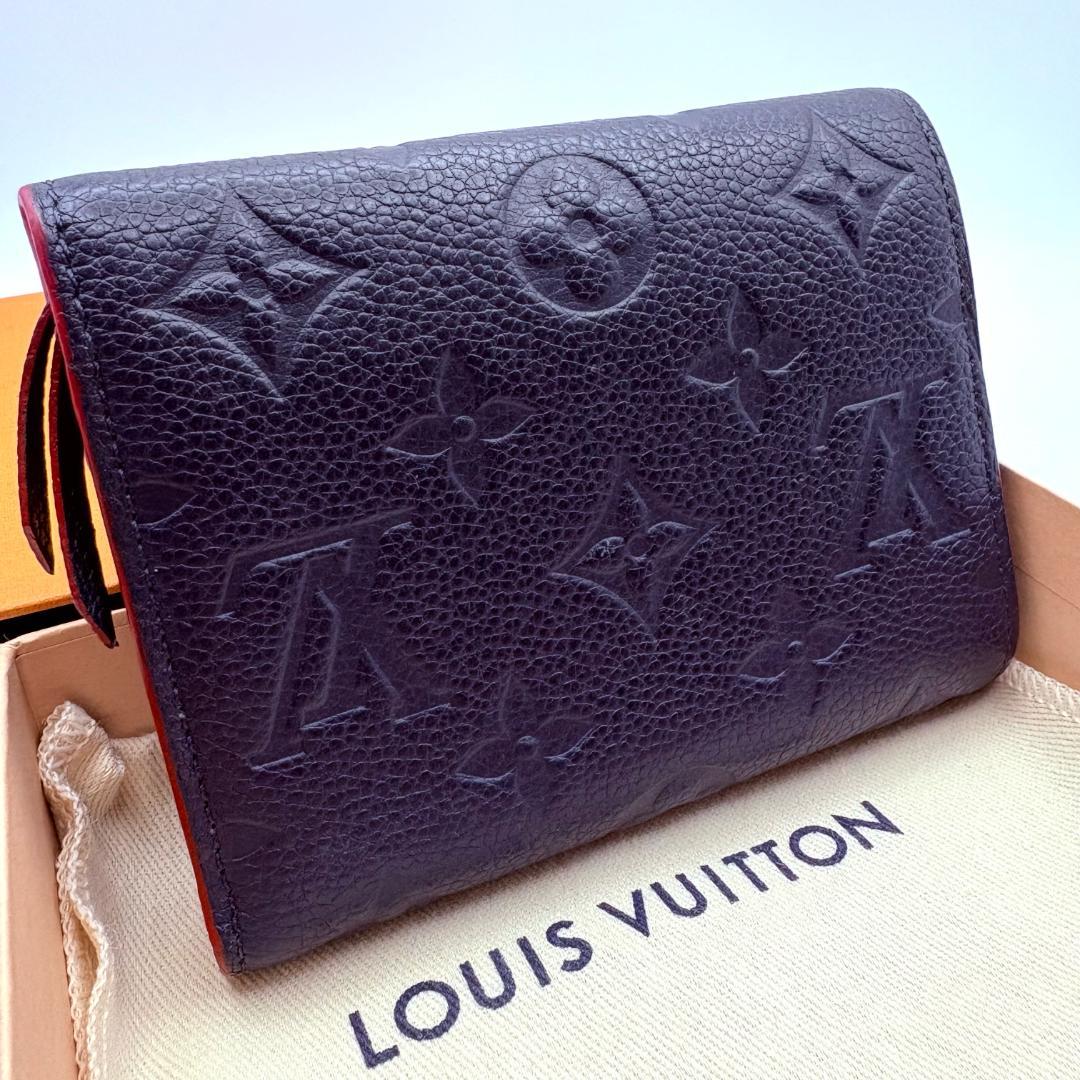 【極美品】ルイヴィトン ヴィクトリーヌ アンプラント マリーヌルージュ 折財布