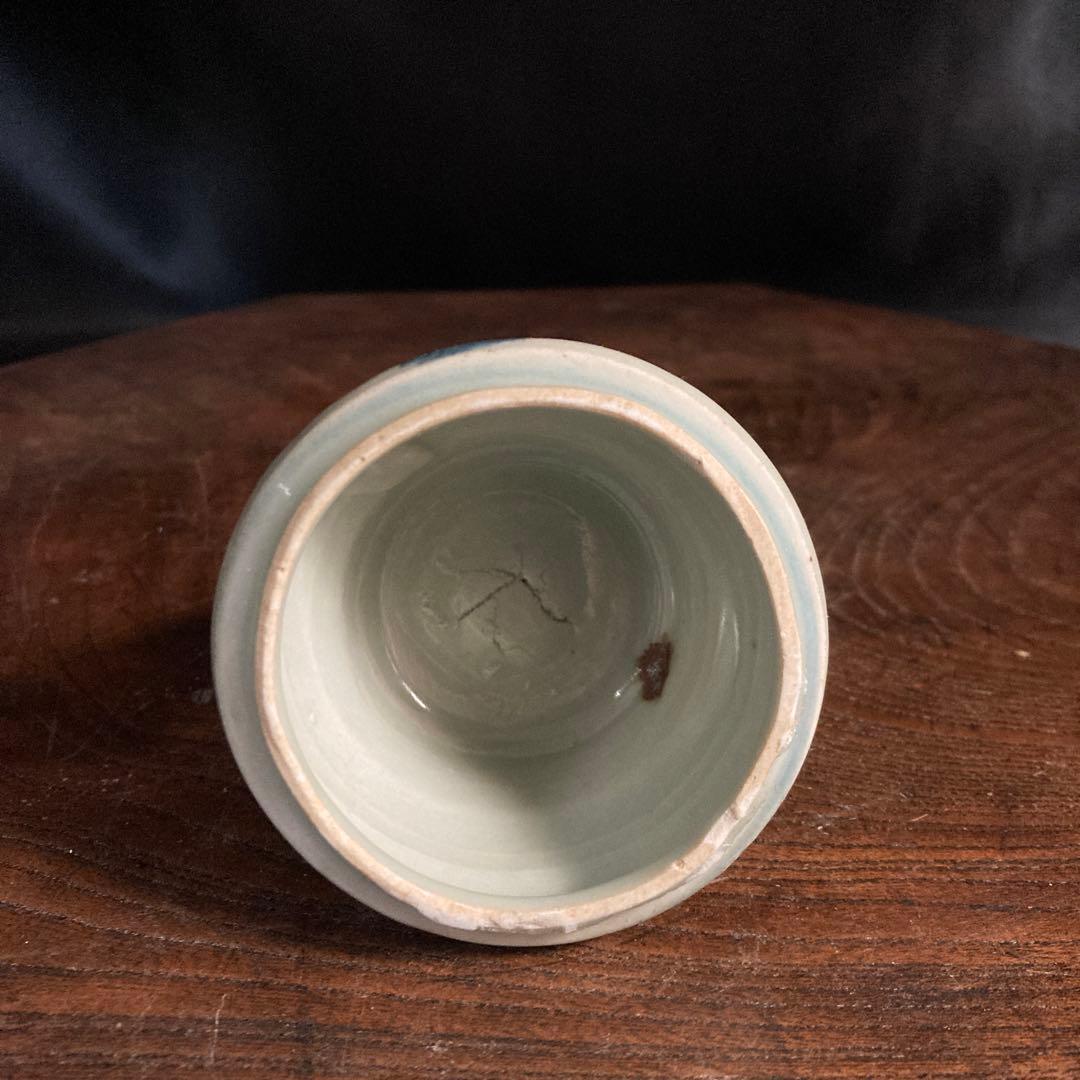 新春赤札セール❗️【ギャラリー三益】古美術　元〜明初染付　芙蓉紋共蓋小壺