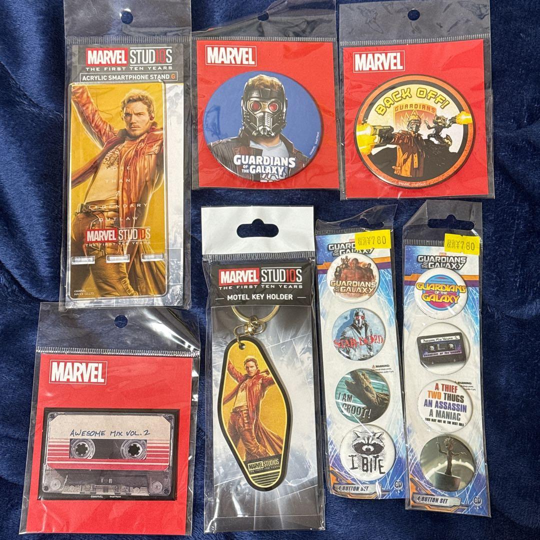 スターロード　グッズ　缶バッジ　アクリルスタンド　クリスプラット　アベンジャーズ