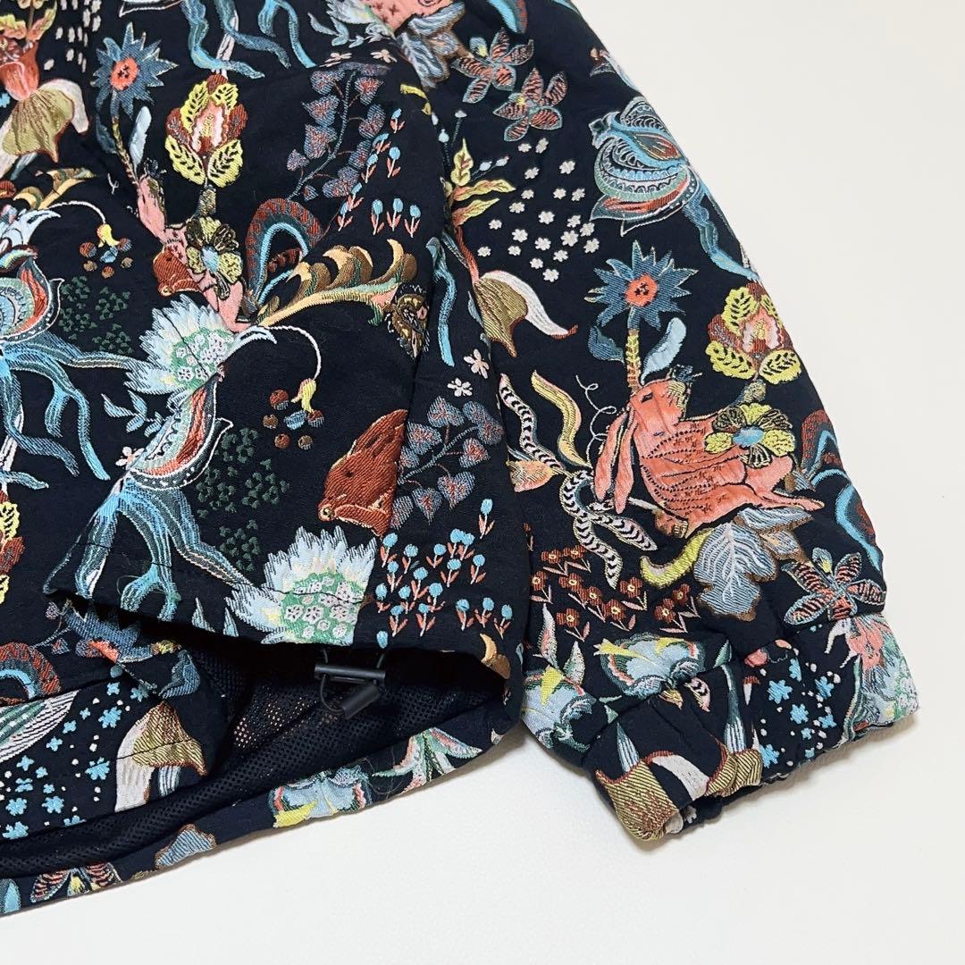 廃盤品 ZARA ジャガード パーカー 花柄 うさぎ