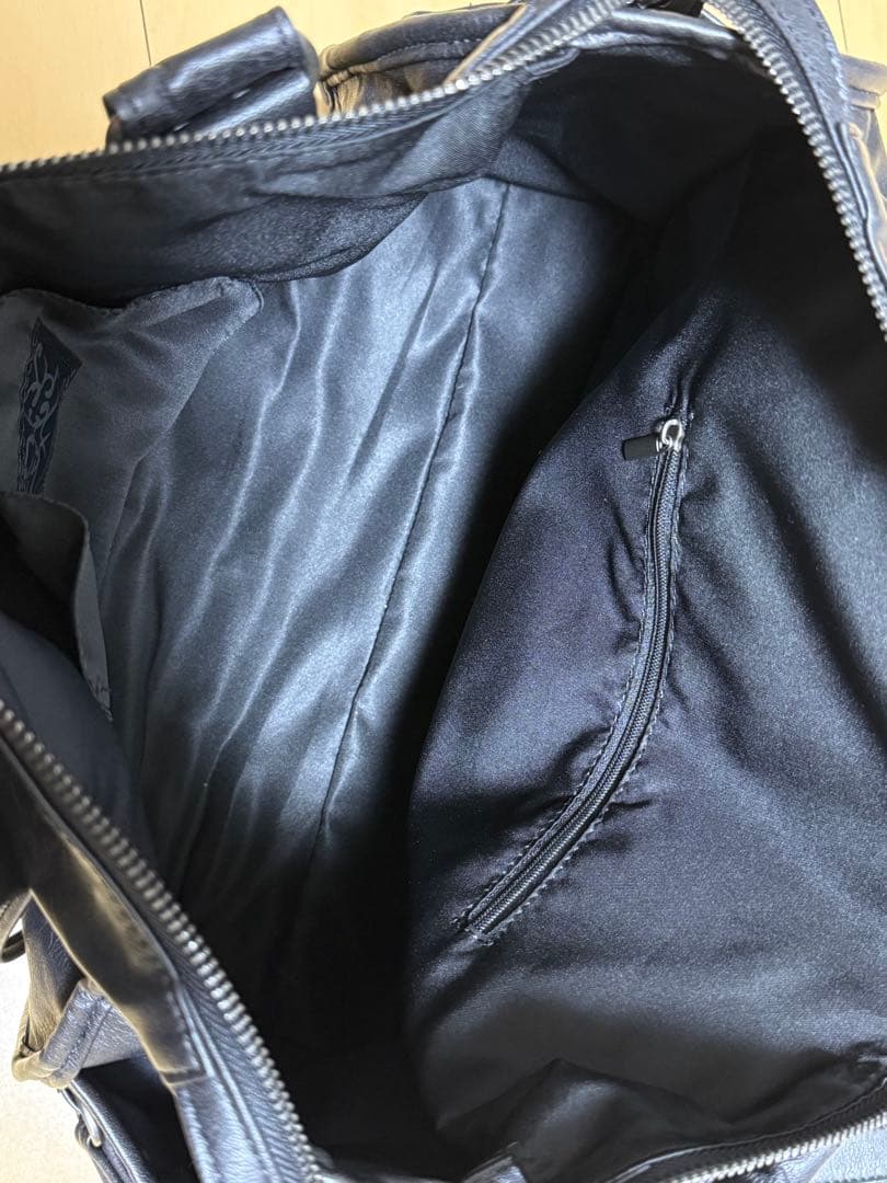 バッグ FANCY CLUB belted washed leather bag