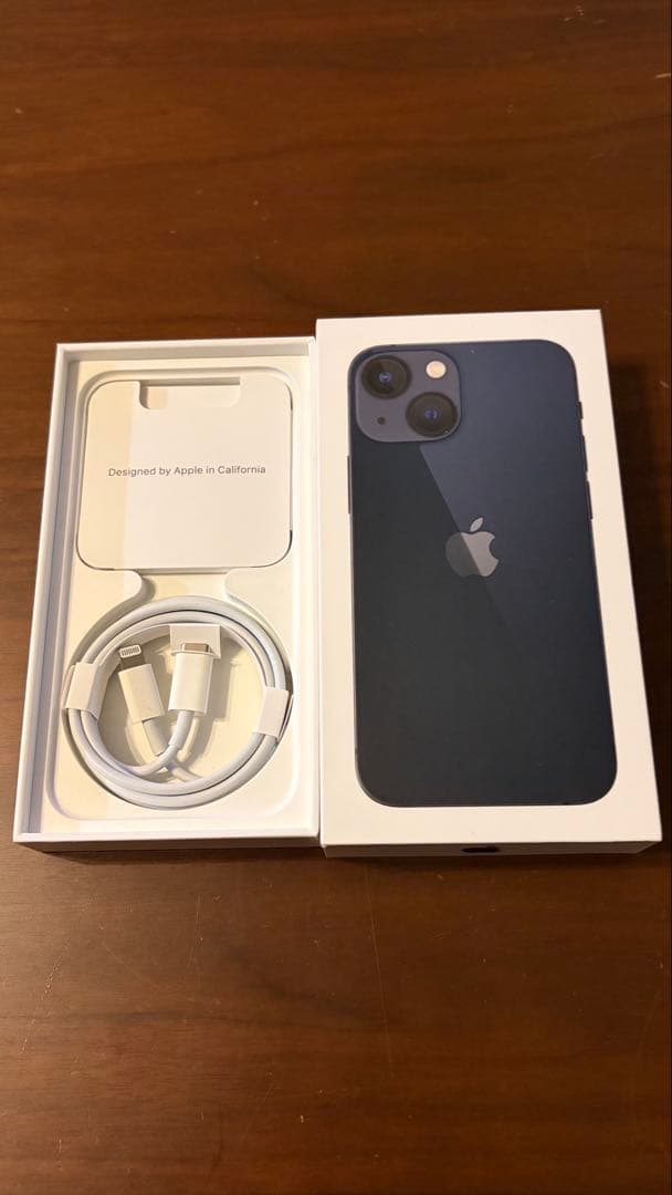 Apple iPhone 13 mini ミッドナイト 本体 充電ケーブル付