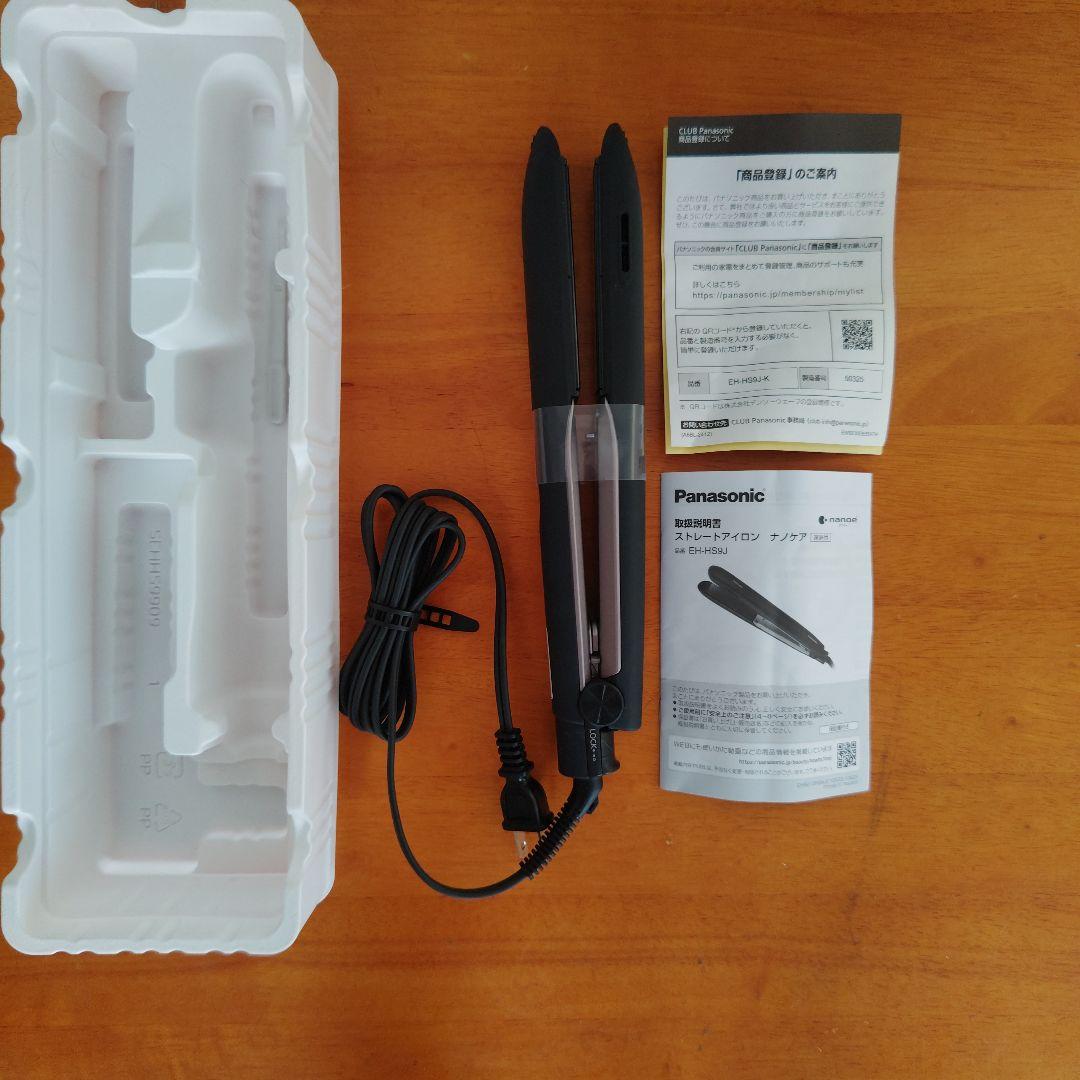ヘアアイロン Panasonic EH-HS9J-K BLACK