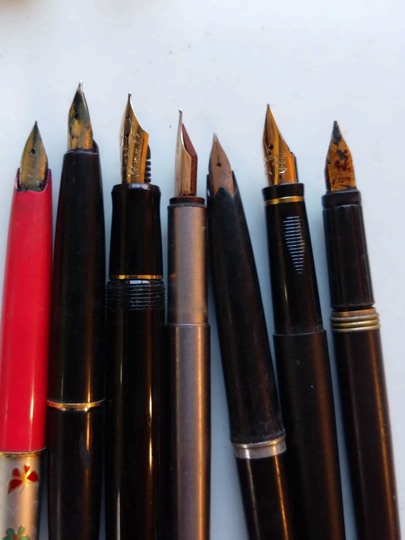 万年筆7本セット k14 k18