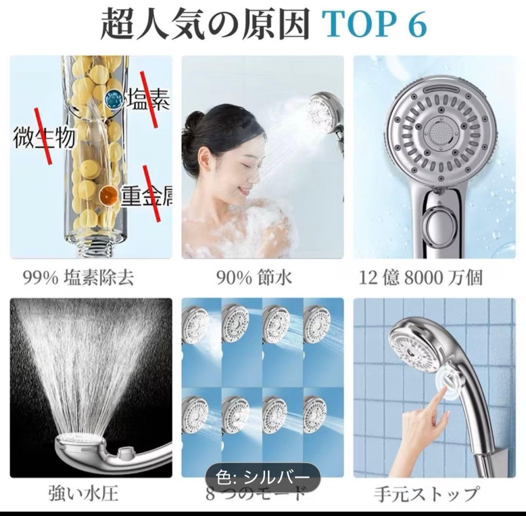 【期間限定破格セール】シャワーヘッド シルバー