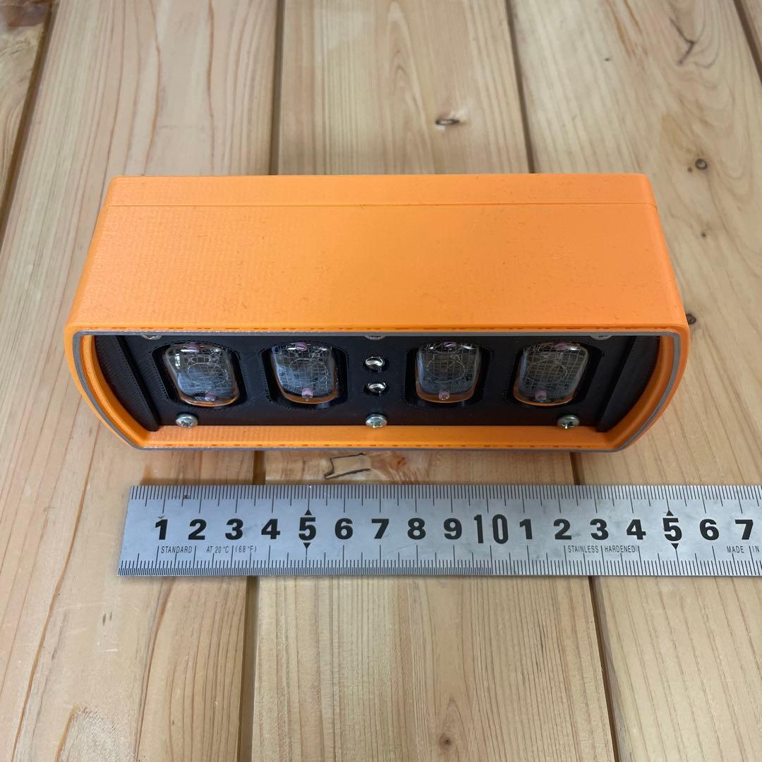 ニキシー管時計 NIXIE CLOCK 4桁 IN-12使用 オレンジ