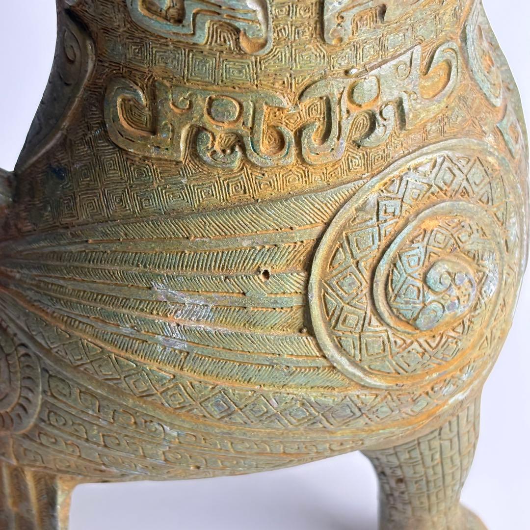 青銅器 青銅 置物 細工 銅器