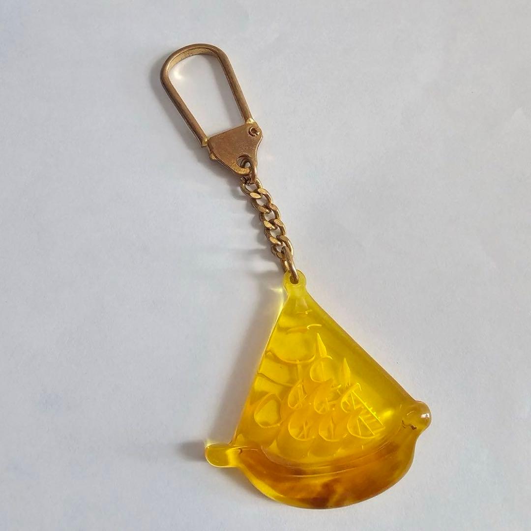 菊池 べっ甲 日本製 べっ甲細工 鼈甲張 船 沈み彫り キーホルダー 箱付き